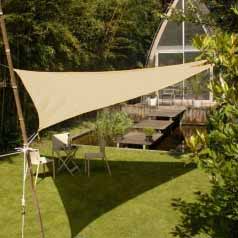 Lona parasol impermeable triangular - arena